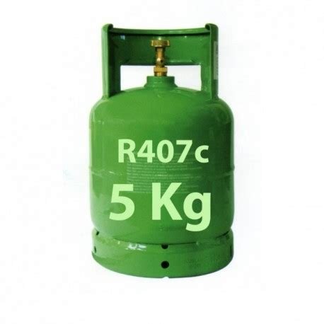 R407C GAS 5 Kg IN REFILLABLE CYLINDER 1/4″ SAE VALVE