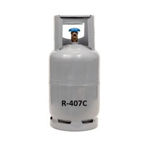 R407C GAS 2Kg IN REFILLABLE CYLINDER NEW 1/4″ SAE VALVE